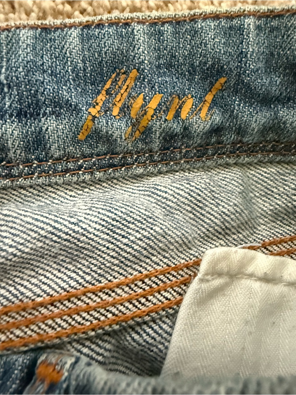7 for all Mankind Flynt Jeans Size 30 Low Rise Flare Y2K Vintage - Picture 8 of 10